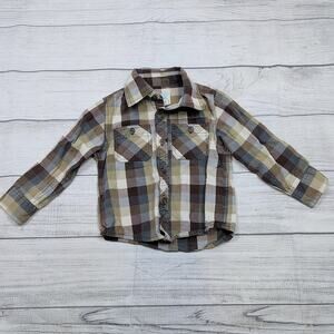 12/18m Peek Plaid Button Up Shirt